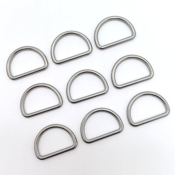 Zinklegierung D-Ring Schnalle, 2,5 cm Innenmaß, Set mit 30 Stück