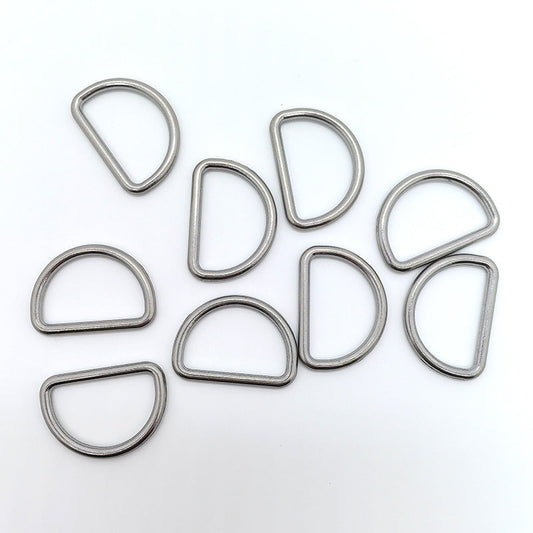 2.5CM Inner Diameter Seamless Zinc Alloy D-Ring Buckle 30pcs