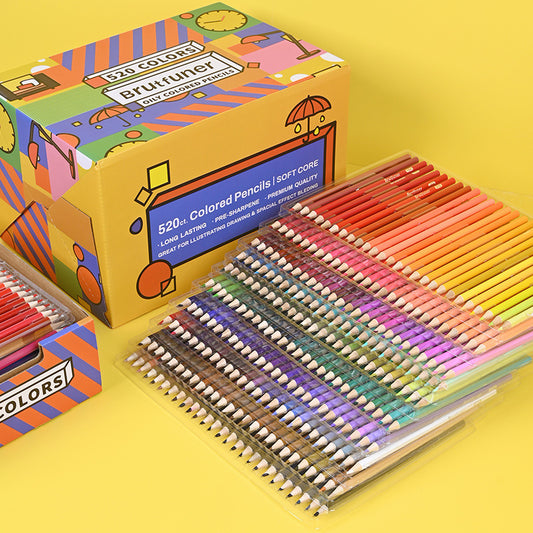 Brutfuner 520 Colored Sketching Pencils Soft Core Gift Box