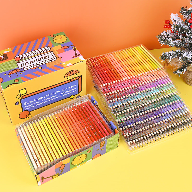 Brutfuner 520 Colored Sketching Pencils Soft Core Gift Box