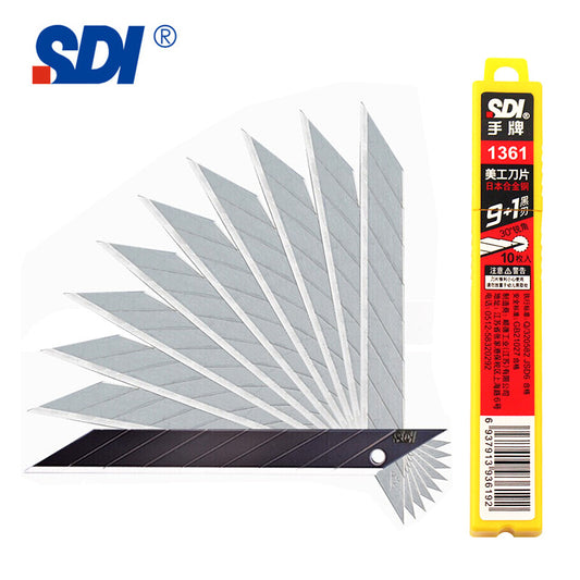 SDI Utility Knife Box Cutter for Precision Cutting with 10 Blades