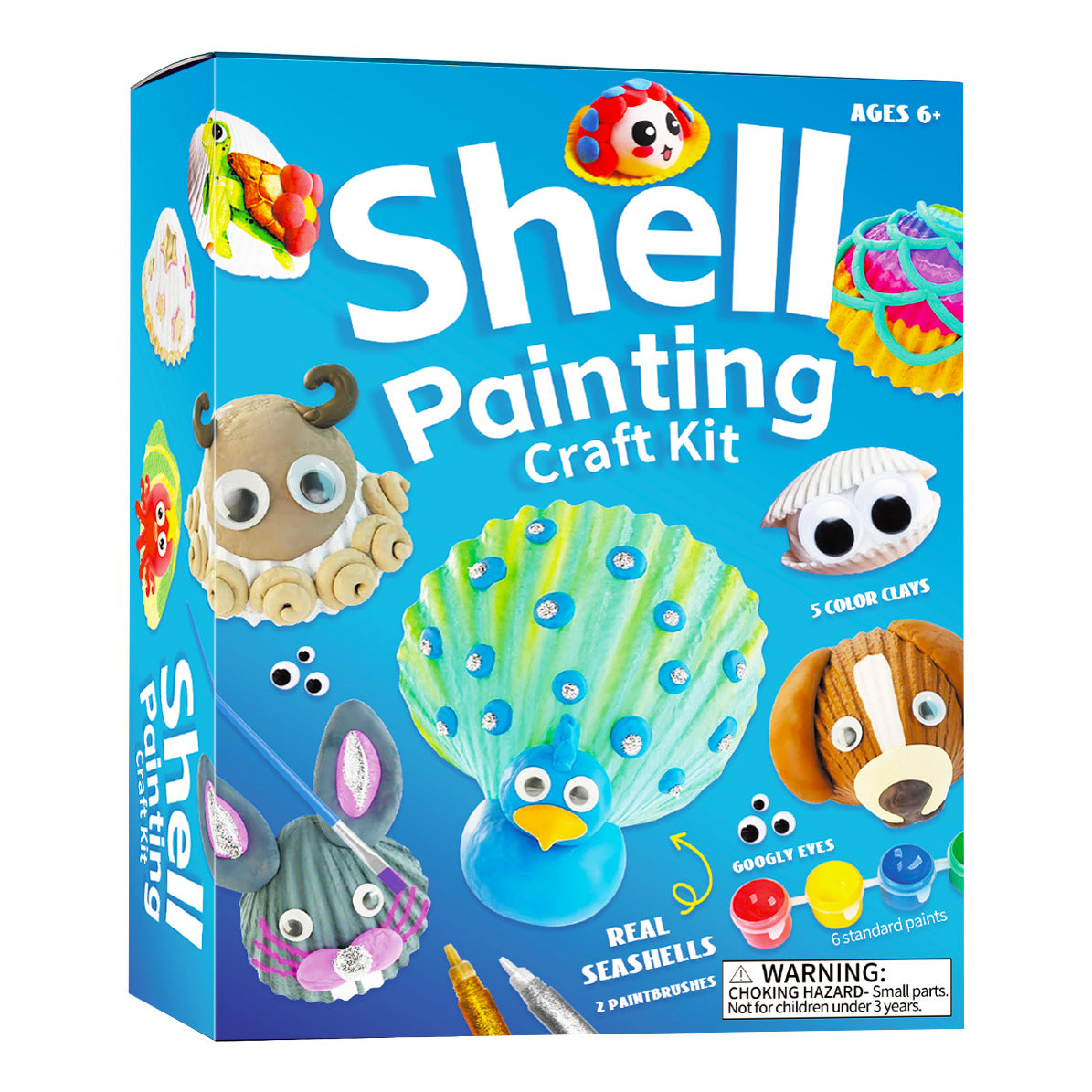 Barn Sea Shell Painting Craft Kit