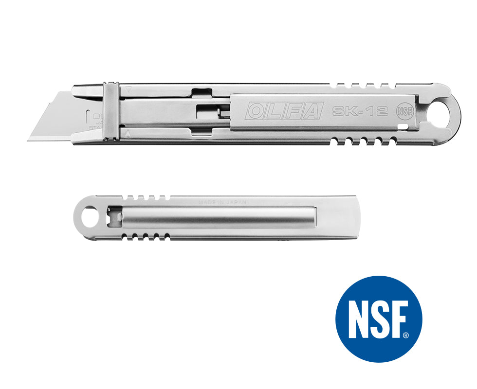 OLFA SK-12 Самовытягивающийся безопасный нож из нержавеющей стали