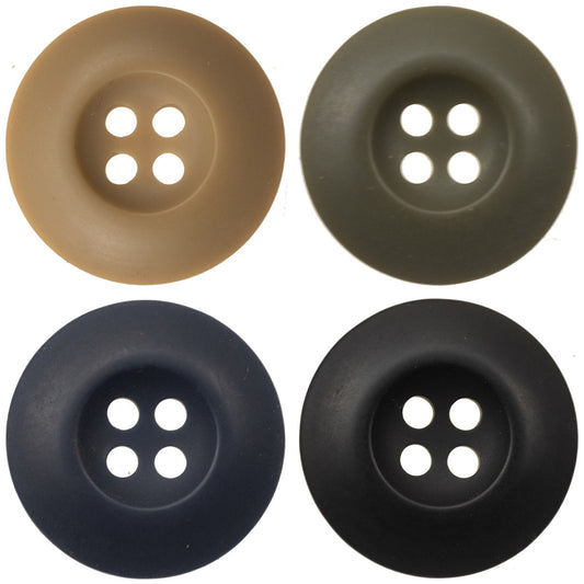 Double-Sided Resin Buttons for Corduroy Jackets 50 Pack