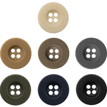 Vintage Jackenknopf-Set, Harz, 4 Löcher in mehreren Farben (Milchweiß, Khaki, Kaffee, Grau, Grün, Blau, Schwarz)