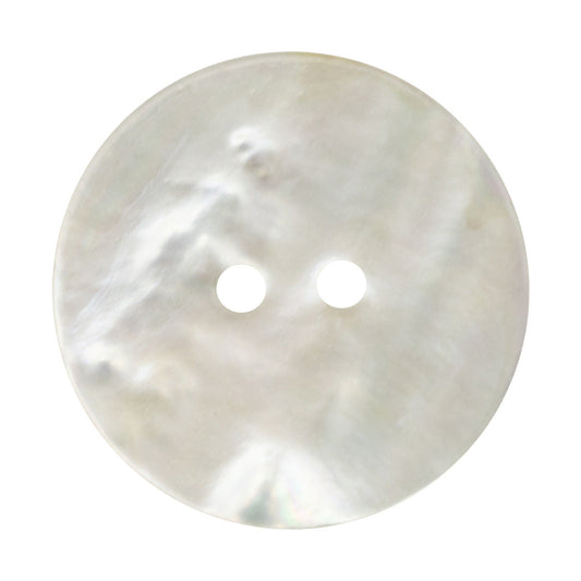 11.5/18/25mm Classic Flat Two-Hole Natural River Shell Buttons 10pcs