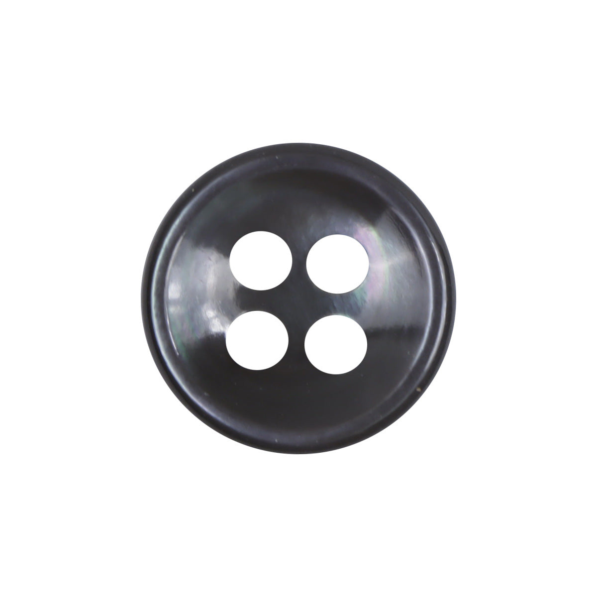 Dark blue shell buttons, 11.5mm, four-hole shirt button (set of 10)