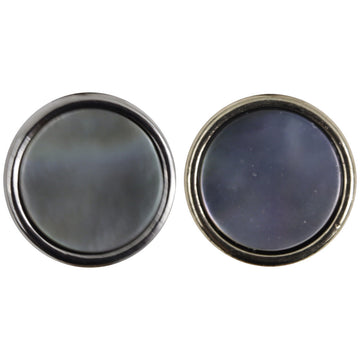 Metallknöpfe 11,5 mm mit Schalen-Einlage, schwarz, gold & silber (2 Stück)