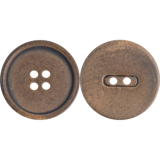 Vintage Burnt Yellow Horn Buttons - Perfect for Black Work Jackets - 10pcs