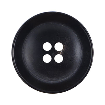 15-28mm natürliche Hornknöpfe, dunkel, 4-Loch-Design