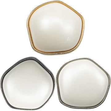 Irreguläre Resin-Metallknöpfe: Gold, Silber & Schwarz, polygonförmig