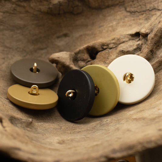 Round Auspicious Cloud Chinese Style Metal Button with Shank 10pcs