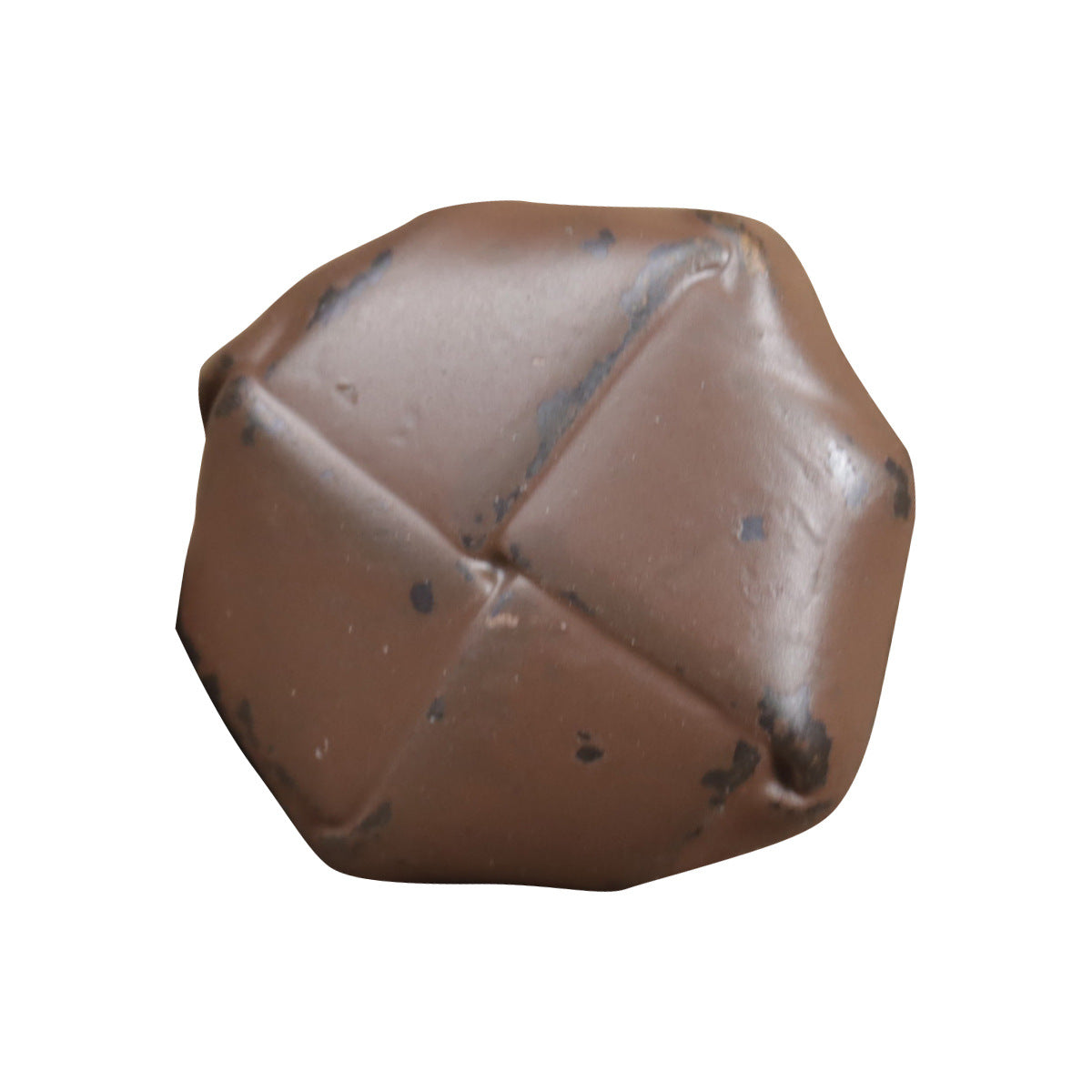 Dunkelrote, distressed Metallknöpfe mit Ösen-Griff, 1 Stück