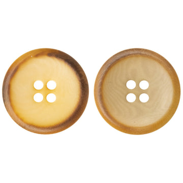 Burnt Yellow Natural Fruit Buttons for Retro Linen Shirts 10pcs