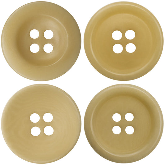 15-20MM Light Yellow Eco-Friendly Fruit Buttons 10pcs