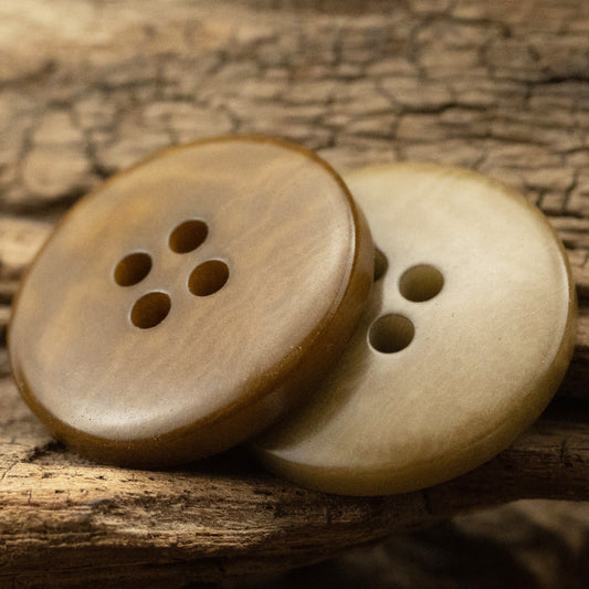15MM/20MM Khaki Eco-Friendly and Sustainable Fruit Buttons 10pcs