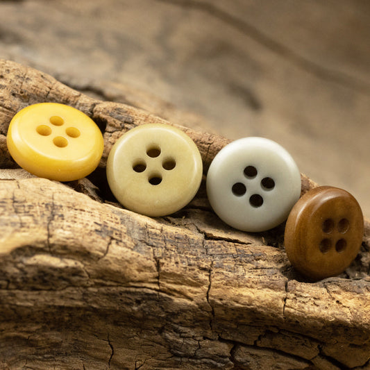 11.5/12.5mm Natural Fruit Buttons for Neutral Fashion Shirts 10pcs