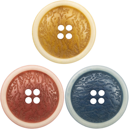 French Vintage Red Yellow Blue Fruit Buttons for Cashmere Cardigans 5pcs