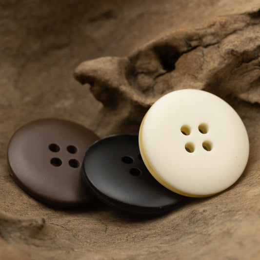 Round Light and Shadow Resin Buttons for Shirts Coats 20pcs