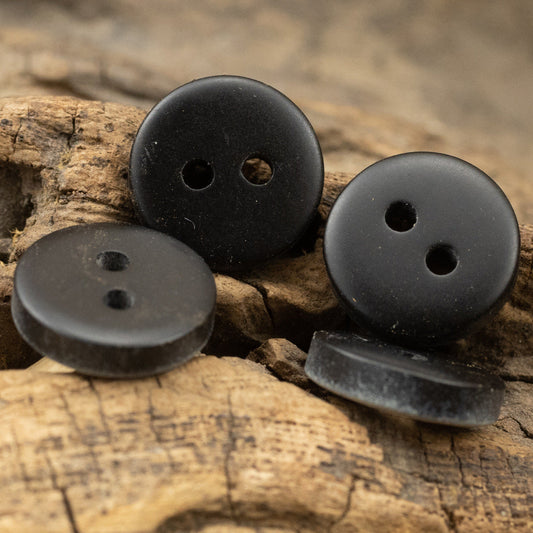 10/11.5mm Starry Gray Fish-Eye Resin Color-Printed Buttons 40pcs