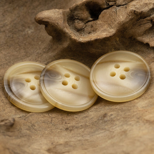15-30MM Vintage Khaki Resin Buttons for Wool Coats 30pcs