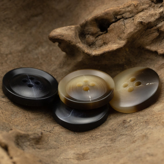 15-30mm Black Brown Resin Buttons for Suits 30pcs