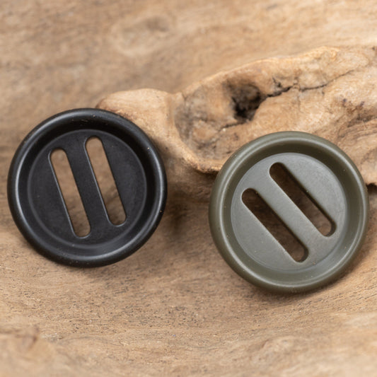 25mm Round Military Green Resin Buttons for Windbreakers 20pcs