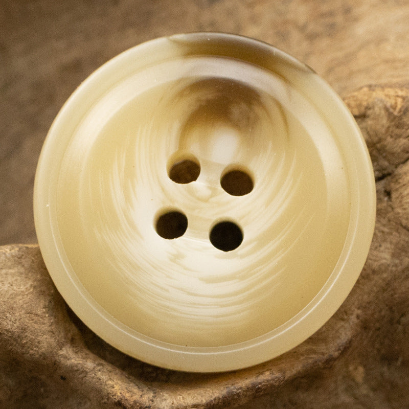 Moon Shadow Water Ripple Coffee Khaki Resin Buttons 30pcs Khaki