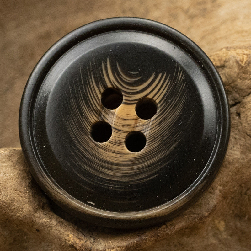 Moon Shadow Water Ripple Coffee Khaki Resin Buttons 30pcs Brown