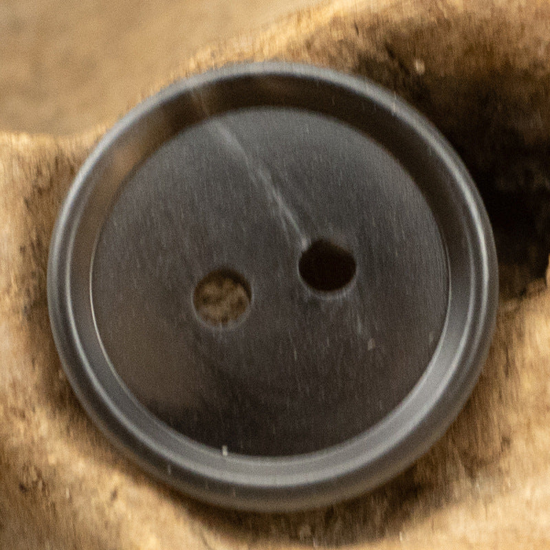 Runder matter Resin-2-Loch-Knopf, Vorderansicht