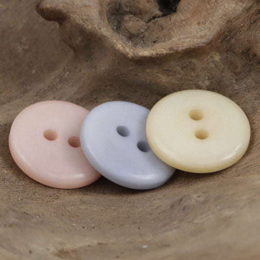 18mm Round 2 Hole Girly Natural Corozo Buttons,10PCS