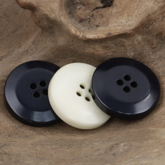Blue-Black Natural Fruit Buttons for Spring Cardigans 10pcs