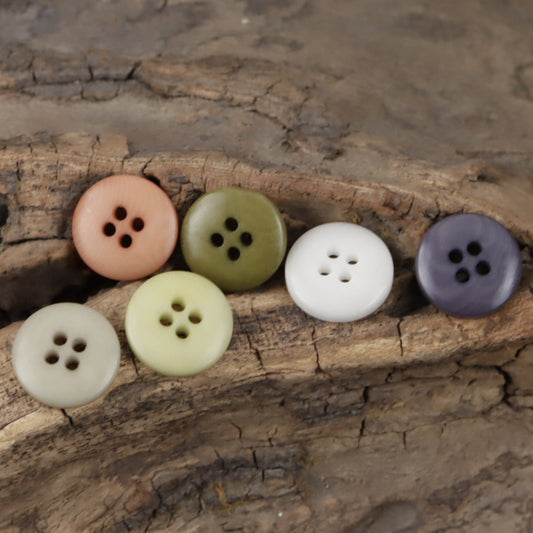 11.5mm Colorful Wakakusa Natural Palm Tagut Nut Buttons 60 Pack