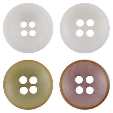11.5mm bowl-shaped fruit buttons, 4-hole design in light mixed colors
