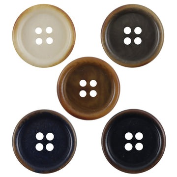 Rustic fruit buttons: white, gray green, coffee, deep blue, black (10 pcs)