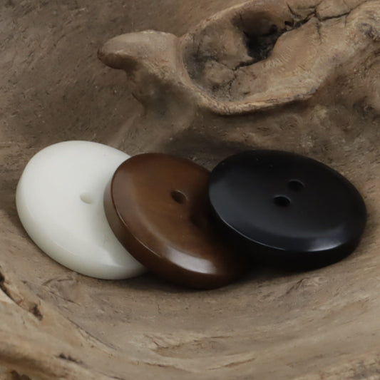 White Four-Hole Fruit Tagut Nut Buttons for Hoodies 10pcs