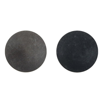 Matte fruit button set with metal stems, Coffee and Black colors