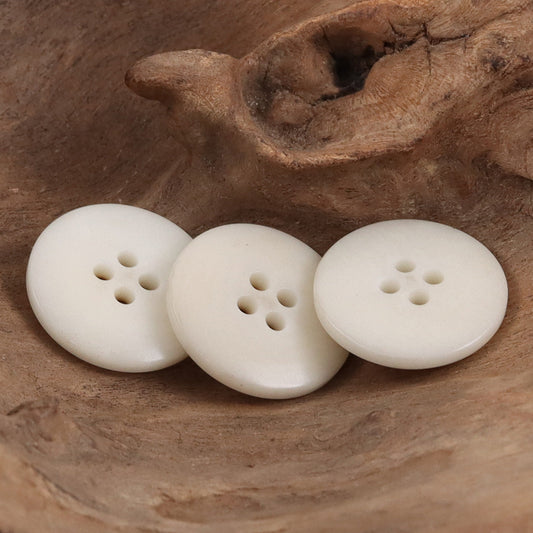 Burnt Ochre Yellow Natural Tagut Nut Buttons for Designer Tailor 10pcs