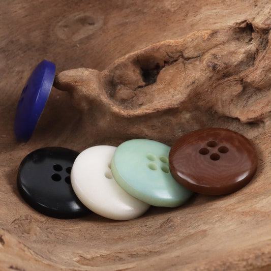 Iris Natural Tagut Nut Buttons for Haute Couture Suits 5pcs
