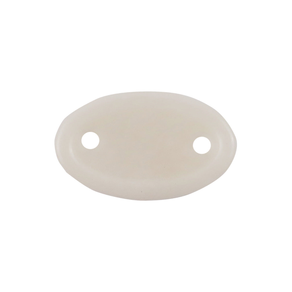 Long oval natural tagua nut button, beige, two holes