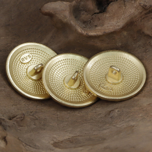 Golden Auspicious Cloud Metal Buttons for Woolen Short Coats 10pcs