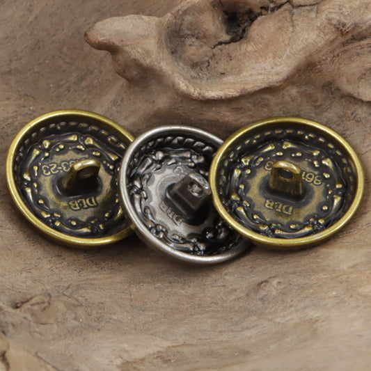 Vintage Ethnic Bronze Metal Buttons for DIY Knitted Bags 10pcs