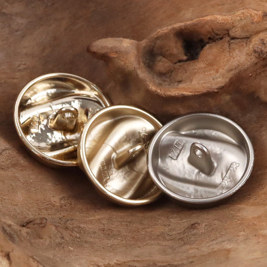 Rose Gold Irregular Metal Shank Buttons for Retro Winter Dresses 10pcs