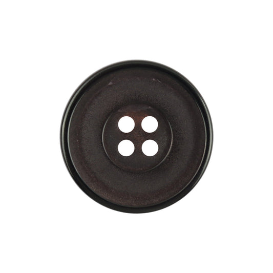 25mm Round Vintage Matte Red Natural Black Horn Buttons 10pcs