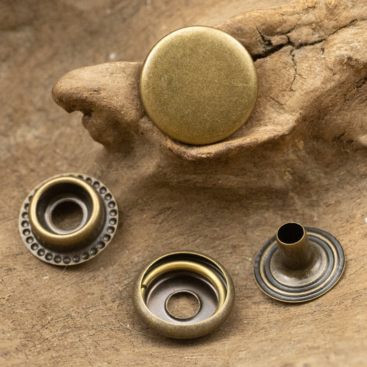 Brass Snap Stud Buttons for Denim Clothe,20pcs