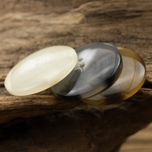 Bowl-Shaped Two-Hole Resin Buttons for Coat Jacket 30PCS
