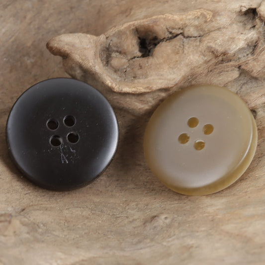 15mm-28mm Khaki Coffee Moonlight Pattern Resin Buttons 40pcs
