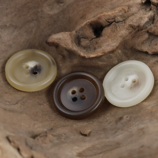 Resin Buttons for Light Khaki Cargo Pants and Casual Trousers 30pcs