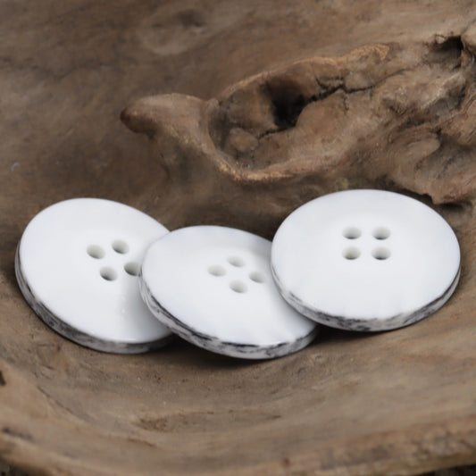 15mm - 30mm Splashed Ink Oriental Aesthetics Four-Hole Resin Buttons 20pcs