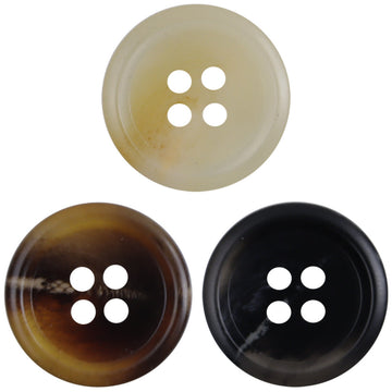 Botones de resina traslúcida amarillo claro, con 4 agujeros (30 pack) Lotsofbuttons